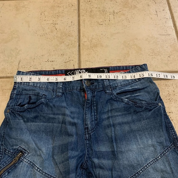 Dark Black by ProjekRaw Denim Cargo Shorts - Size 31 - Picture 5 of 7